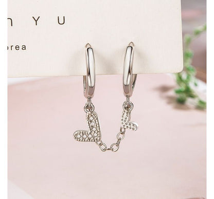 Chained Drop Huggie Earring SpreePicky