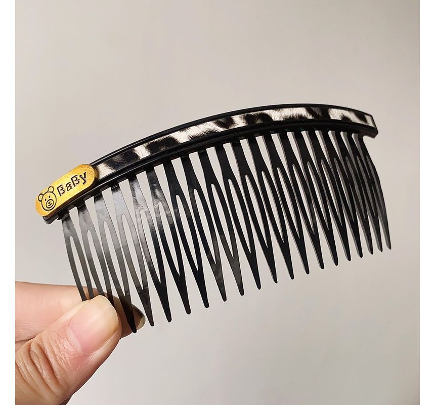 Faux Leather / Acrylic Hair Comb (Various Designs) SpreePicky