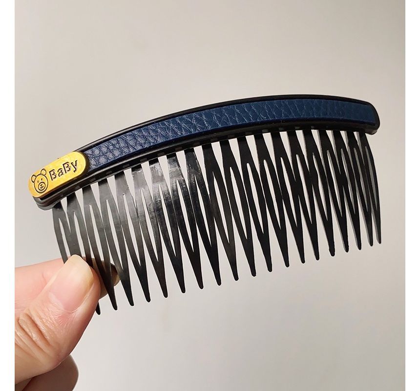 Faux Leather / Acrylic Hair Comb (Various Designs) SpreePicky