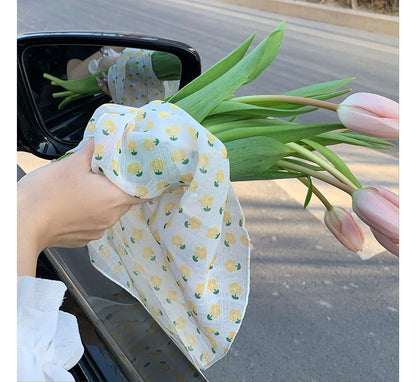 Floral Print Square Scarf (Various Designs) SpreePicky