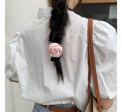 Rose Fabric Scrunchie SpreePicky