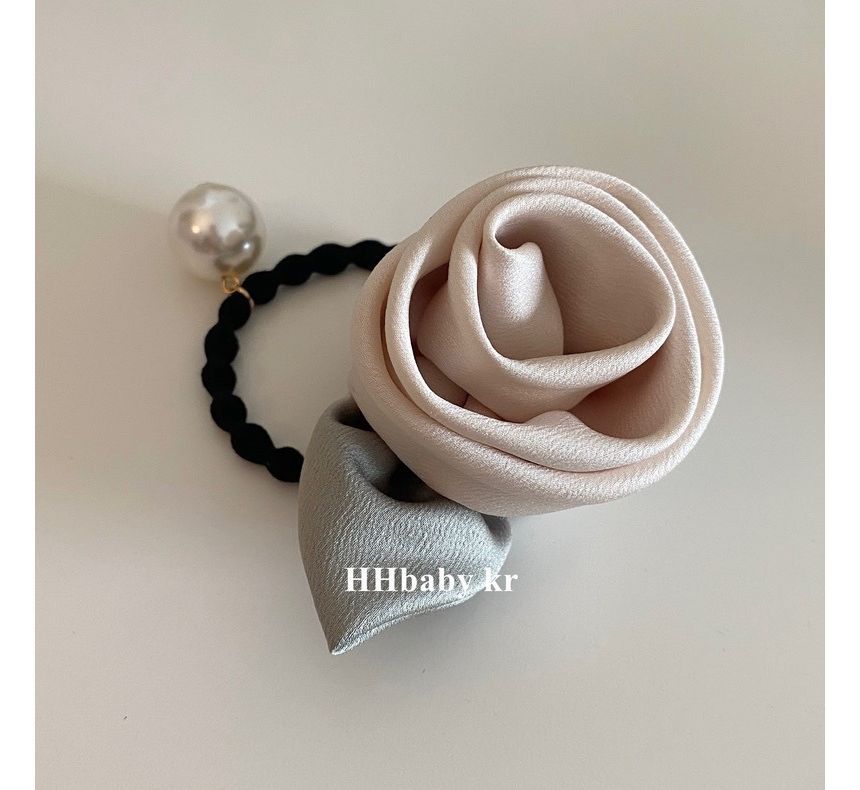 Rose Fabric Hair Tie SpreePicky