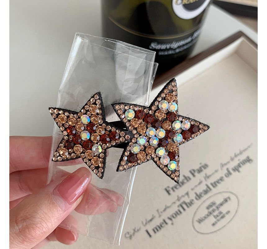 Star Rhinestone Alloy Hair Clip SpreePicky