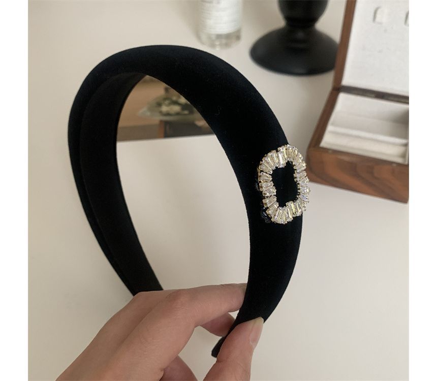 Rhinestone Velvet Headband / Hair Clamp SpreePicky