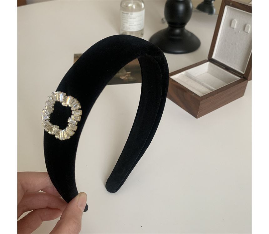 Rhinestone Velvet Headband / Hair Clamp SpreePicky