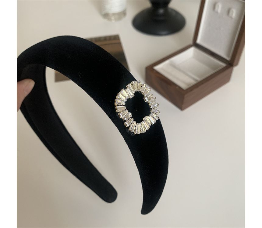 Rhinestone Velvet Headband / Hair Clamp SpreePicky