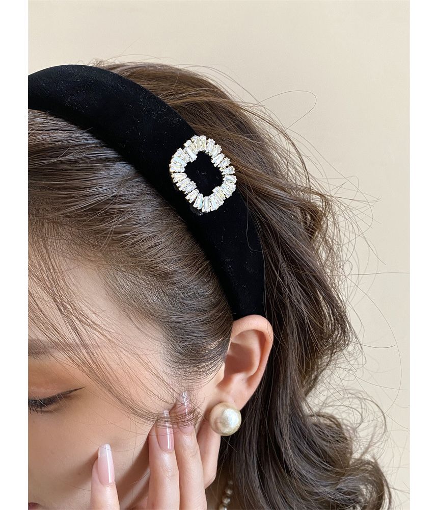 Rhinestone Velvet Headband / Hair Clamp SpreePicky