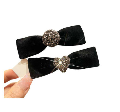 Bow Velvet Hair Clip (Various Designs) SpreePicky