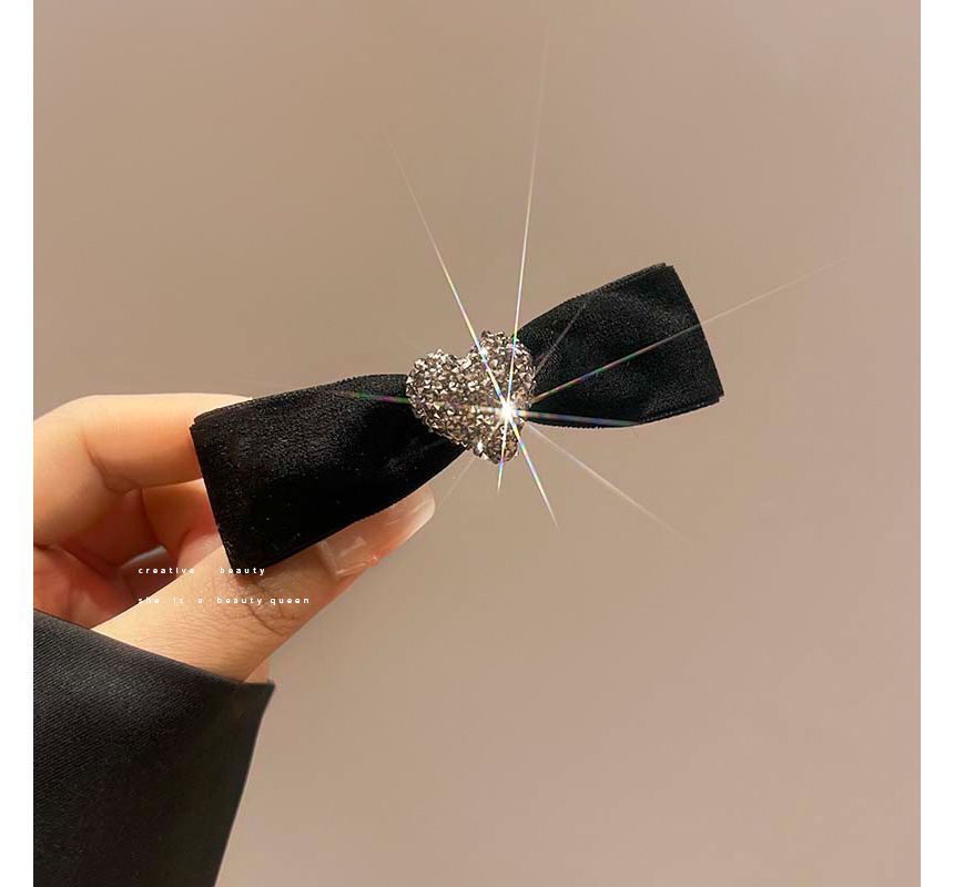 Bow Velvet Hair Clip (Various Designs) SpreePicky