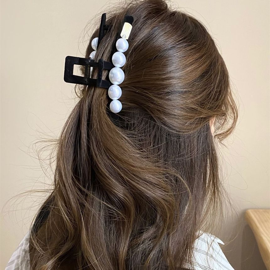 Faux Pearl Flocking Hair Clamp (Various Designs) SpreePicky