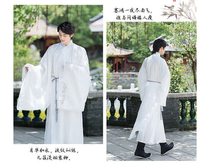 Couple Matching Embroidered Hanfu Blouse / Light Jacket / Pants / Belt SpreePicky