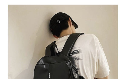 Faux Leather Backpack mySite