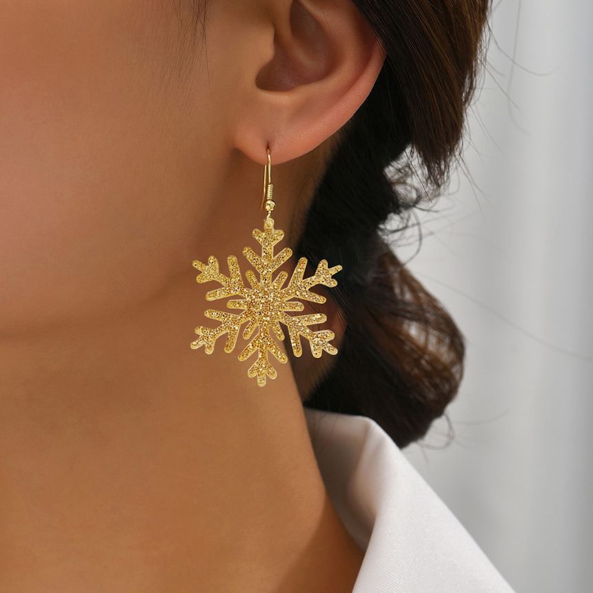 Snowflake Acrylic Drop Earring SpreePicky