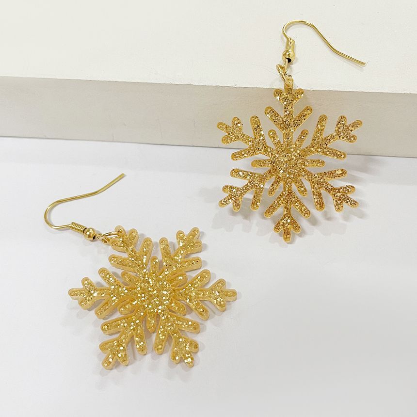 Snowflake Acrylic Drop Earring SpreePicky