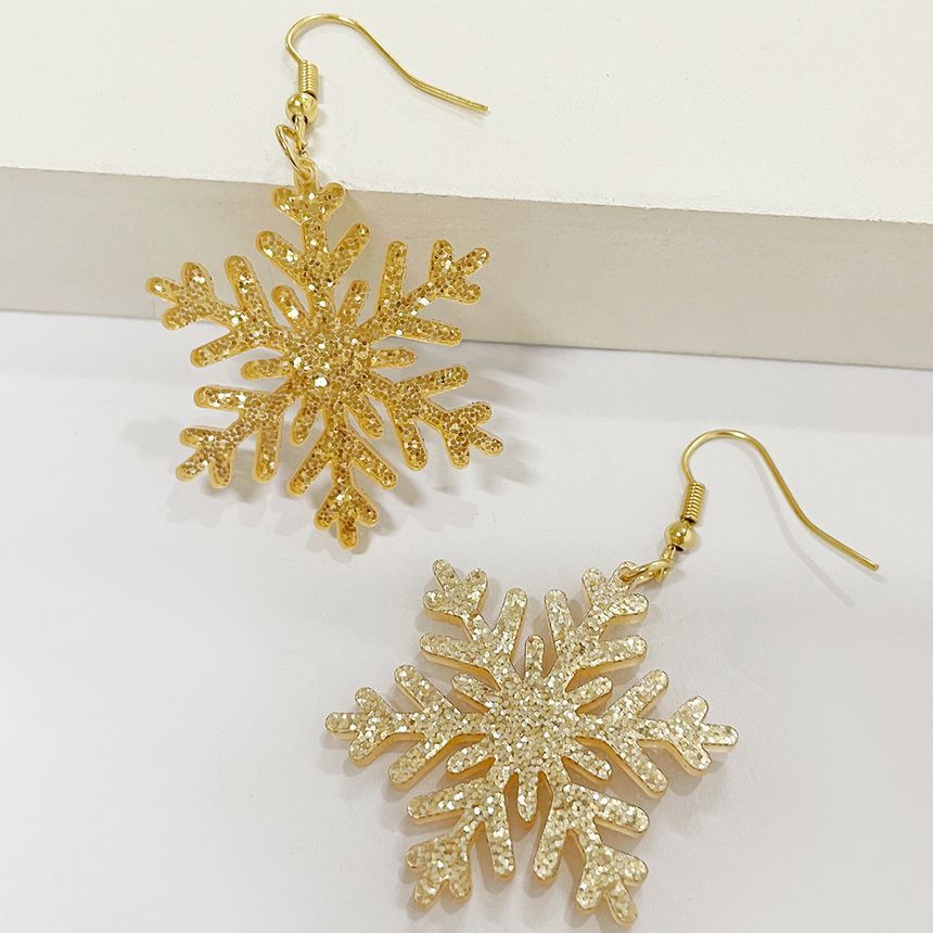 Snowflake Acrylic Drop Earring SpreePicky