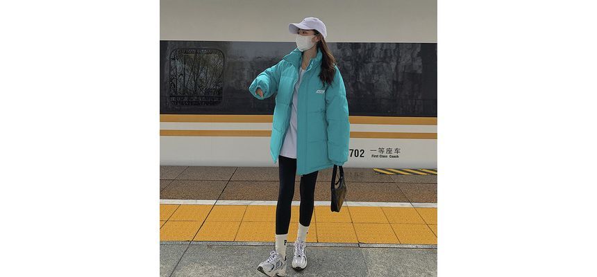 Plain Puffer Jacket SpreePicky