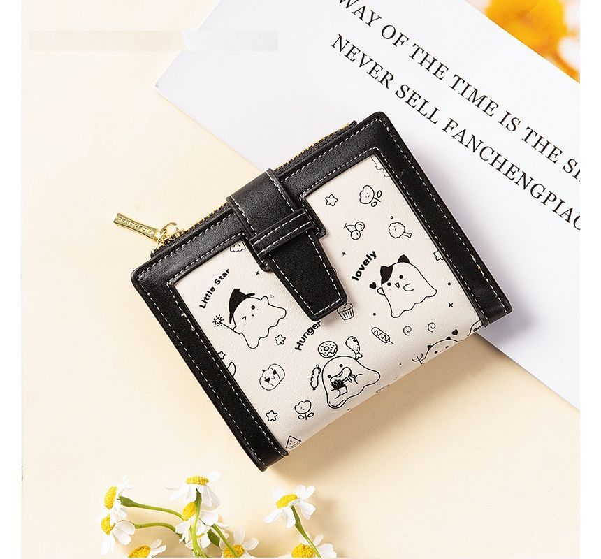 Cartoon Bifold Short Wallet SpreePicky