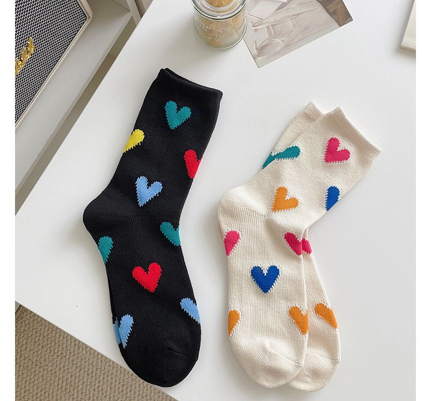 Heart Print Socks SpreePicky