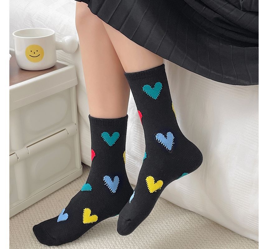 Heart Print Socks SpreePicky