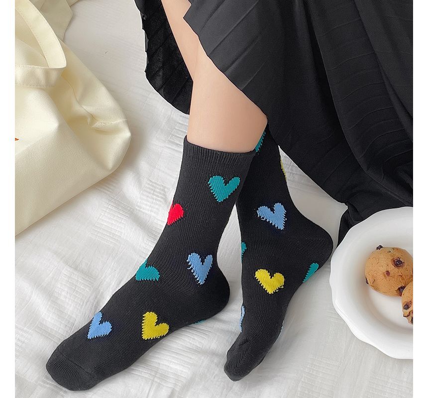 Heart Print Socks SpreePicky