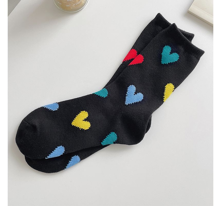 Heart Print Socks SpreePicky