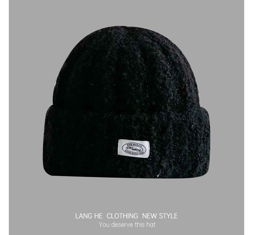 Lettering Fluffy Beanie SpreePicky