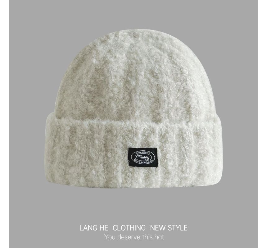 Lettering Fluffy Beanie SpreePicky