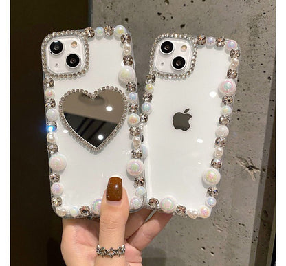 Faux Pearl / Mirrored Transparent Phone Case SpreePicky