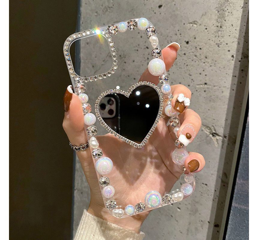 Faux Pearl / Mirrored Transparent Phone Case SpreePicky