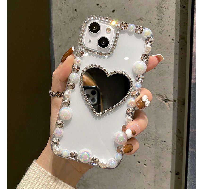 Faux Pearl / Mirrored Transparent Phone Case SpreePicky