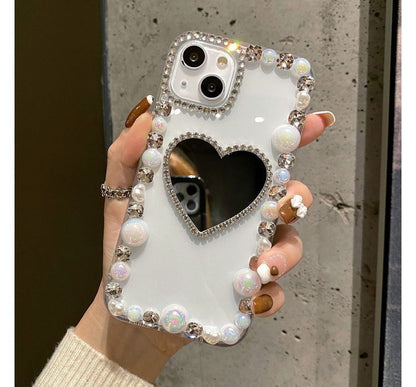 Faux Pearl / Mirrored Transparent Phone Case SpreePicky