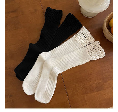 Plain Chunky Knit Socks SpreePicky