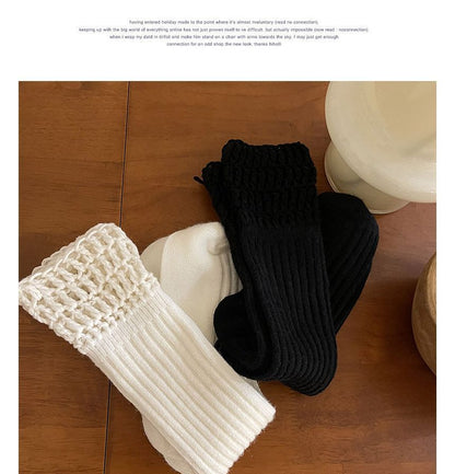 Plain Chunky Knit Socks SpreePicky