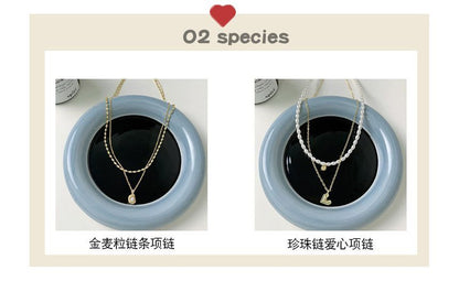 Set: Pendant Necklace + Beaded Necklace SpreePicky