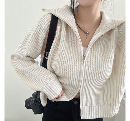 Plain Zip Cardigan mySite