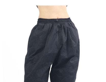 Low Waist Plain Loose-Fit Wide-Leg Cargo Pants SpreePicky