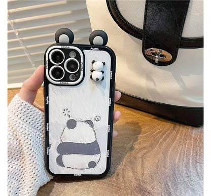 Panda Phone Case - iPhone 14 Pro Max / 14 Pro / 14 Plus / 14 / 13 Pro Max / 13 Pro / 13 / 13 mini / 12 Pro Max / 12 Pro / 12 / 12 mini / 11 Pro Max / 11 Pro / 11 / SE / XS Max / XS / XR / X SpreePicky