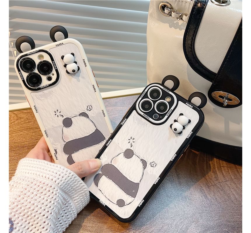 Panda Phone Case - iPhone 14 Pro Max / 14 Pro / 14 Plus / 14 / 13 Pro Max / 13 Pro / 13 / 13 mini / 12 Pro Max / 12 Pro / 12 / 12 mini / 11 Pro Max / 11 Pro / 11 / SE / XS Max / XS / XR / X SpreePicky