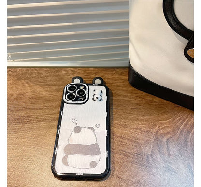 Panda Phone Case - iPhone 14 Pro Max / 14 Pro / 14 Plus / 14 / 13 Pro Max / 13 Pro / 13 / 13 mini / 12 Pro Max / 12 Pro / 12 / 12 mini / 11 Pro Max / 11 Pro / 11 / SE / XS Max / XS / XR / X SpreePicky