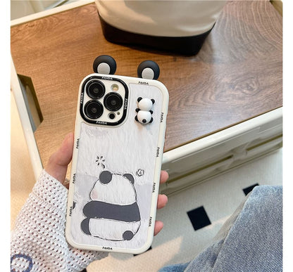 Panda Phone Case - iPhone 14 Pro Max / 14 Pro / 14 Plus / 14 / 13 Pro Max / 13 Pro / 13 / 13 mini / 12 Pro Max / 12 Pro / 12 / 12 mini / 11 Pro Max / 11 Pro / 11 / SE / XS Max / XS / XR / X SpreePicky