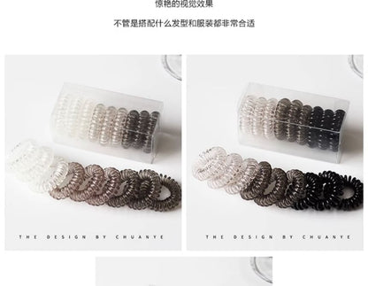 Set of 9: Coil Hair Tie SpreePicky