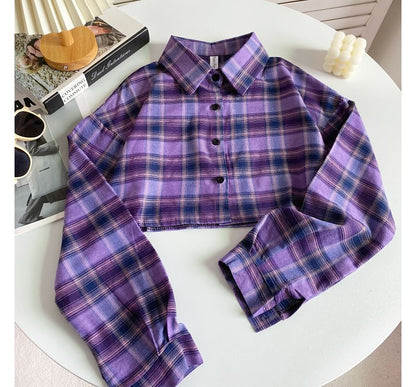 Plaid Button-Up Shirt mySite