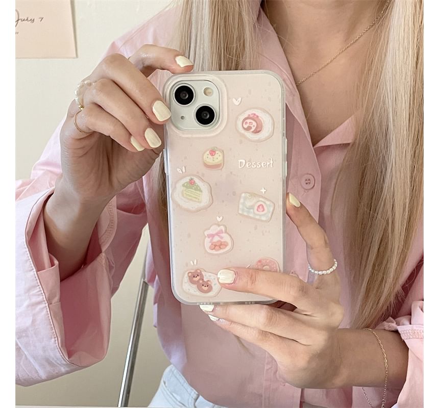 Dessert Phone Case - iPhone 15 Pro Max / 15 Pro / 15 / 14 Pro Max / 14 Pro / 14 / 13 Pro Max / 13 Pro / 13 / 12 Pro Max / 12 Pro / 12 / 11 SpreePicky