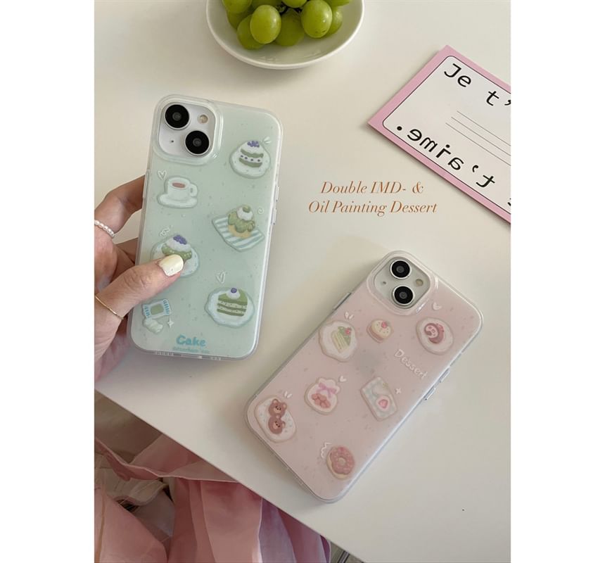 Dessert Phone Case - iPhone 15 Pro Max / 15 Pro / 15 / 14 Pro Max / 14 Pro / 14 / 13 Pro Max / 13 Pro / 13 / 12 Pro Max / 12 Pro / 12 / 11 SpreePicky