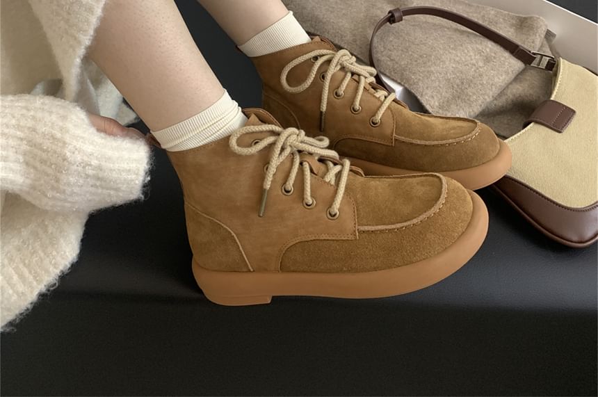 Lace-Up Short Boots SpreePicky