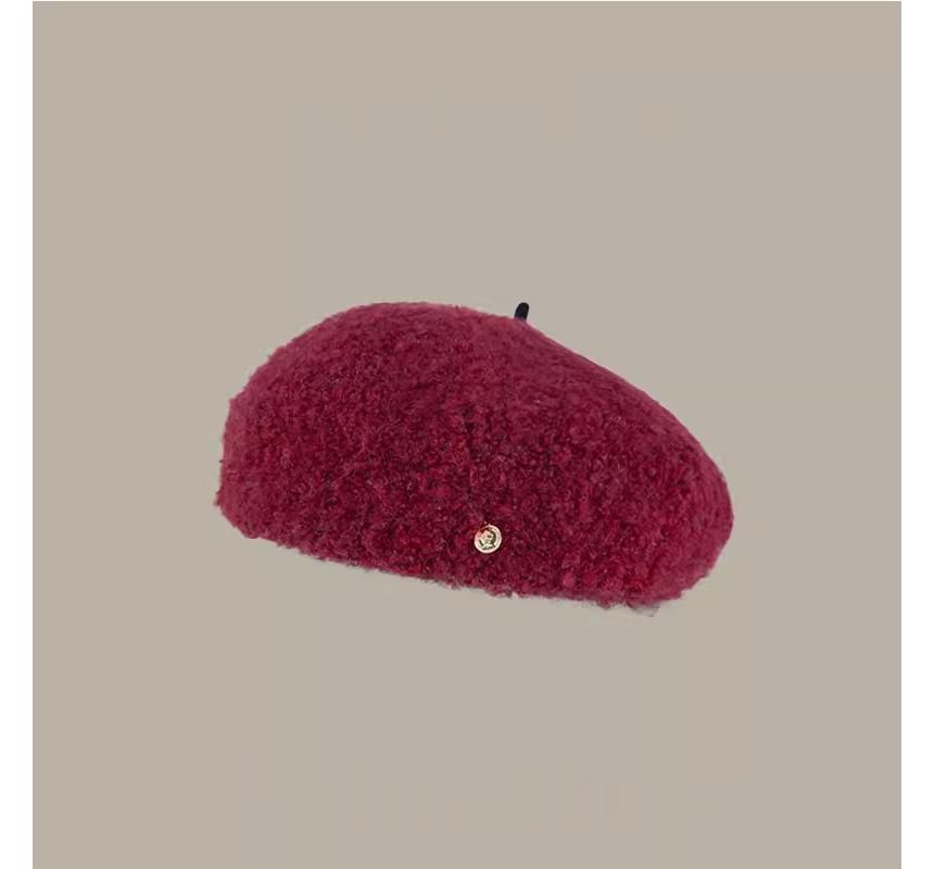 Faux Shearling Beret Hat SpreePicky