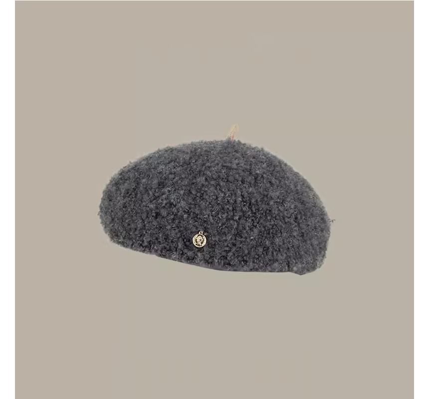 Faux Shearling Beret Hat SpreePicky