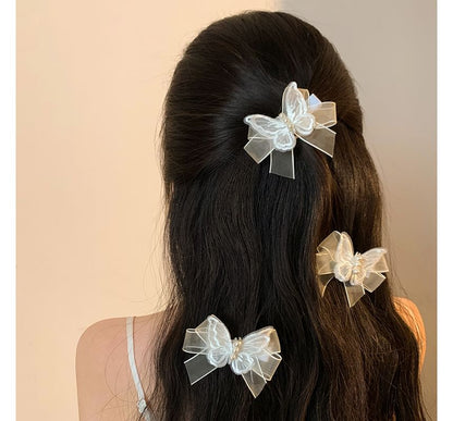 Butterfly Ribbon Mesh Hair Clip SpreePicky