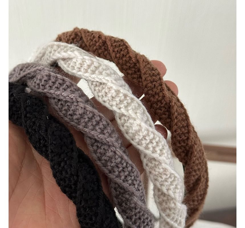 Twisted Woven Knit Headband SpreePicky