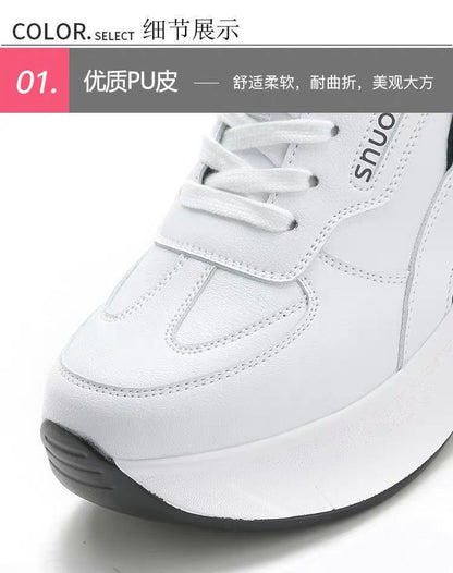 Platform Panel Hidden Wedge Sneakers SpreePicky